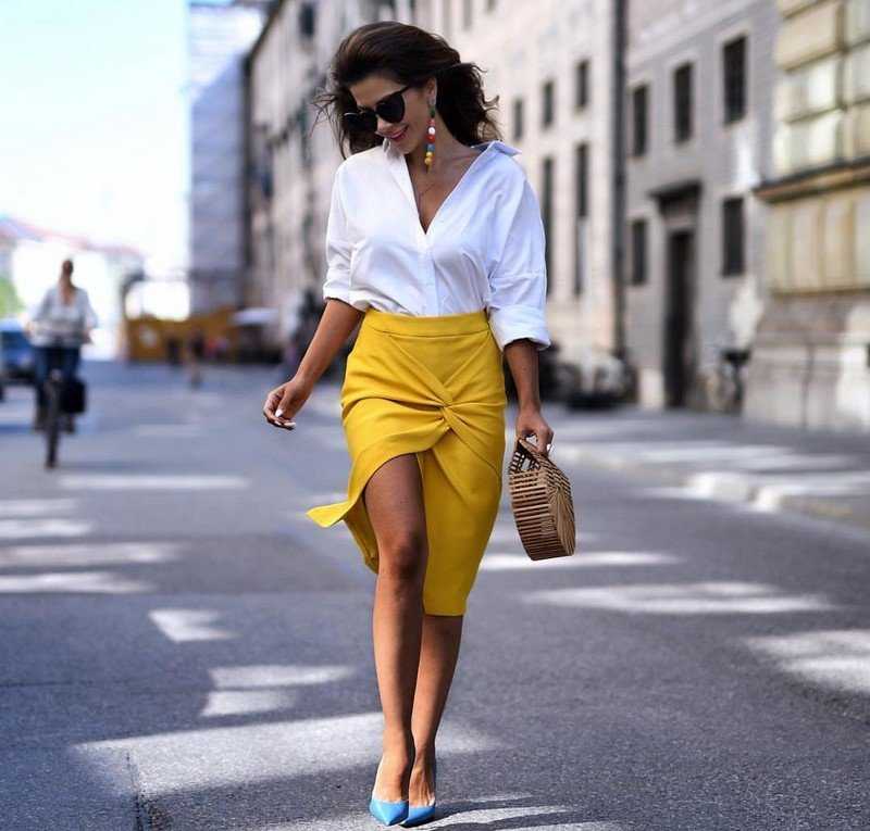 Белая юбка-карандаш - с чем носить - фото 2021 - шкатулка красоты
