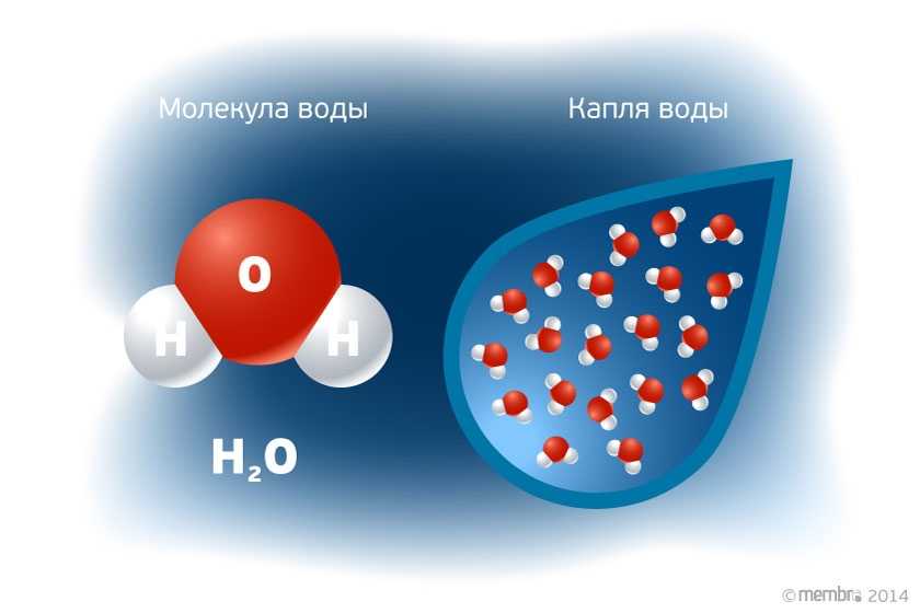 На рисунке показано расположение молекул воды вода находится