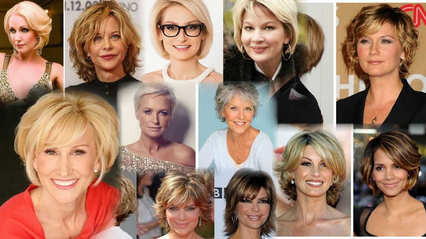 Женские стрижки на средние волосы для женщин 50 лет фото с названиями
