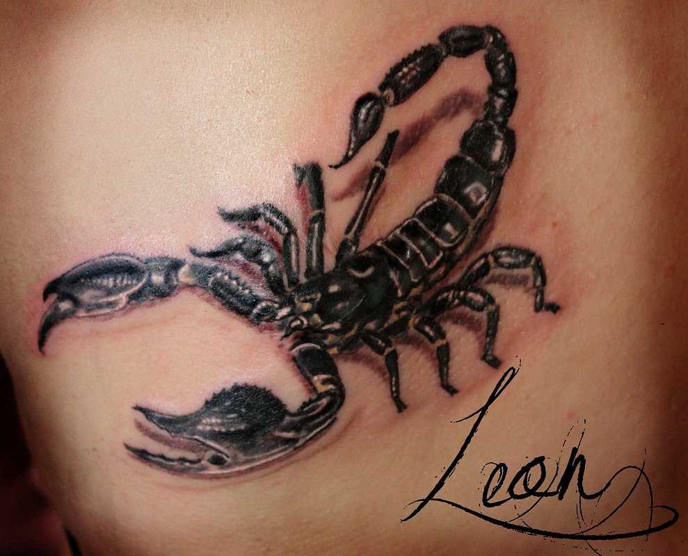 Значение тату скорпион: фото и эскизы