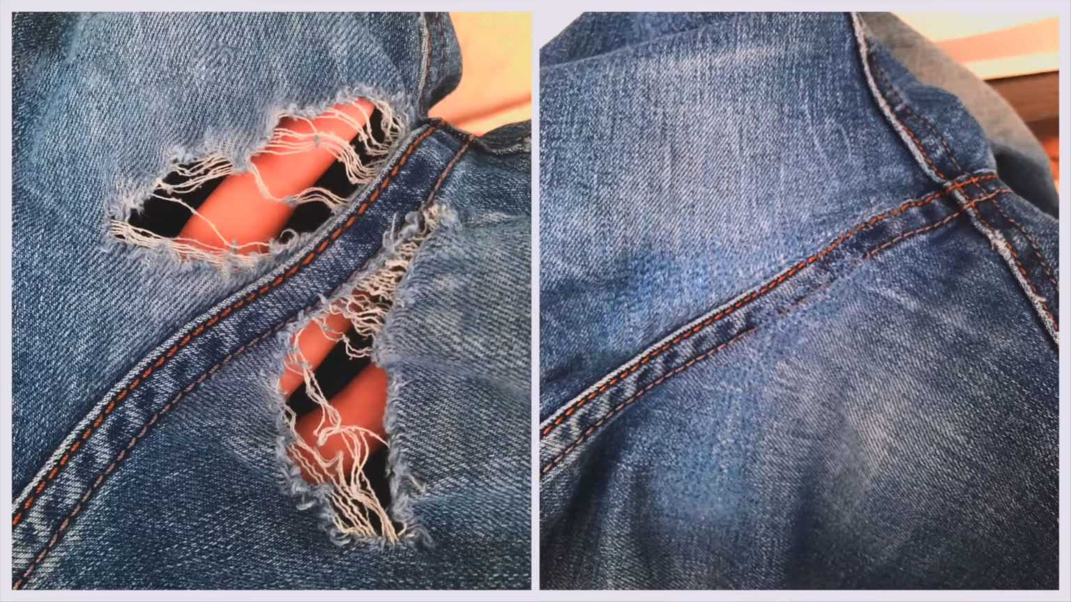 как зашить дырку на жопе на джинсах (120) фото