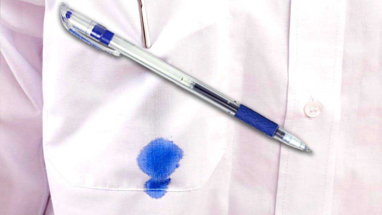 Чем отстирать чернила от ручки с одежды за 2,5 минуты