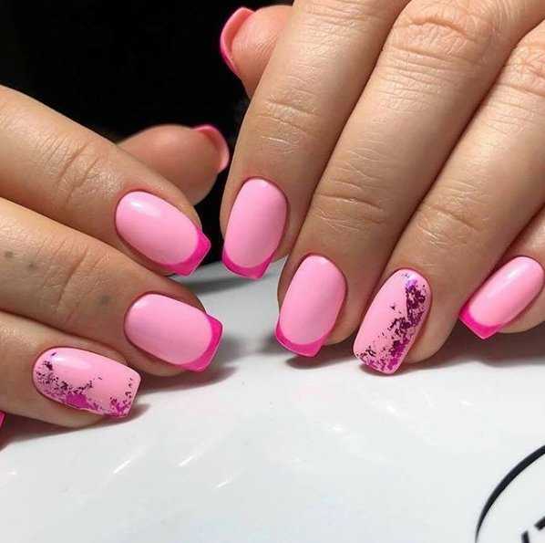 100 модных новинок: розовый маникюр и дизайн ногтей 2018 на фото