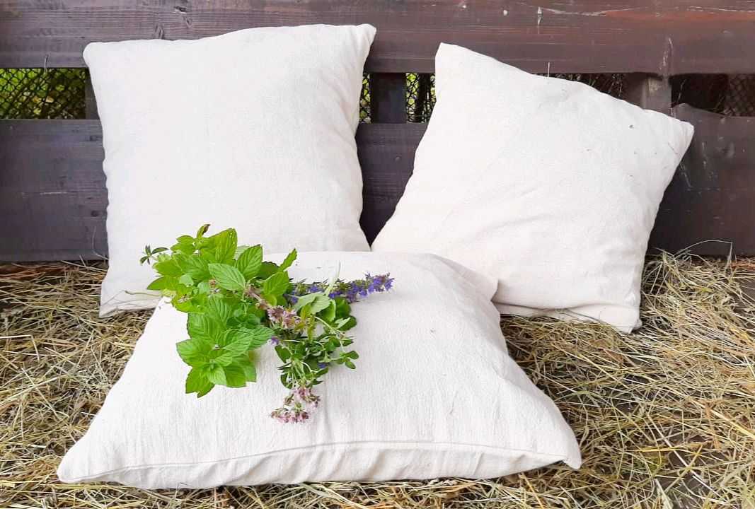 Подушка с травами для сна, набить луговыми травами своими руками