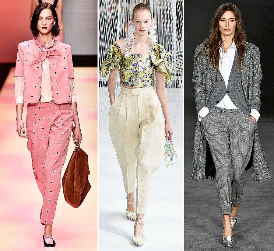 100 модных новинок: женские брюки весна - лето 2018 - тенденции