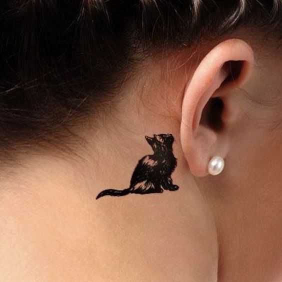 100 лучших вариантов: красивые татуировки кошки на фото