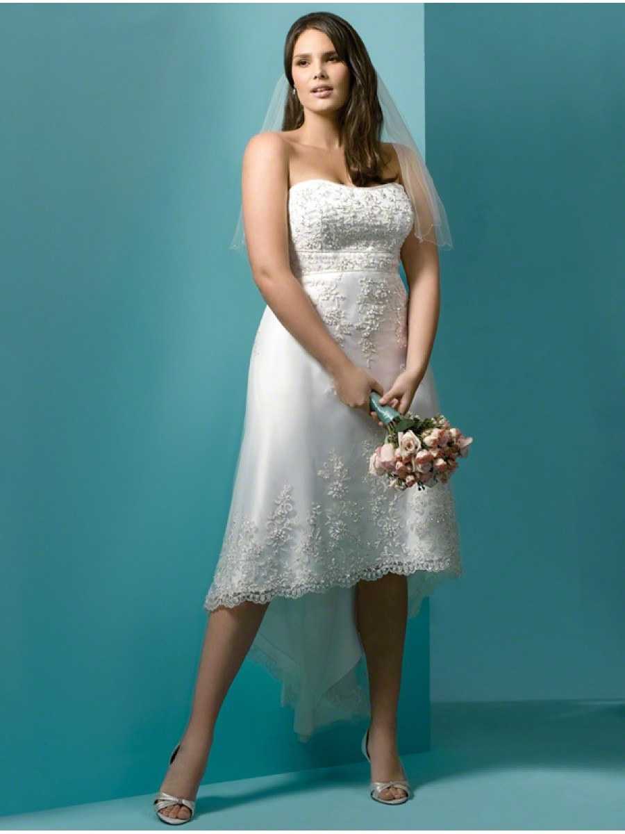 Свадебные платья для полных невест: фото лучших моделей
