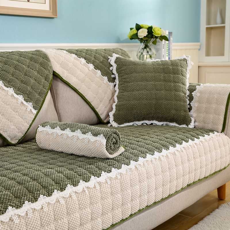 Как выбрать покрывало на угловой диван: определяемся с моделью и размерами