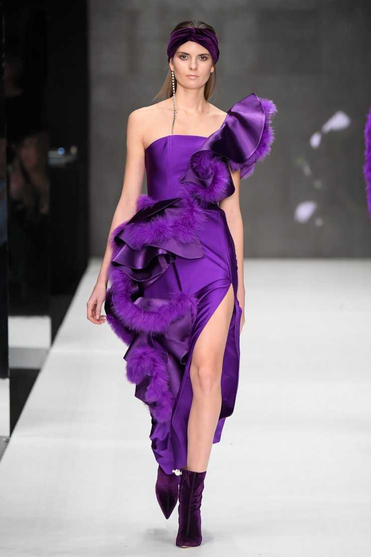 Модное сиреневое платье: 100 фото стильных моделей