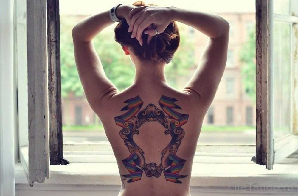 Шикарные Татуировки на спине для девушек